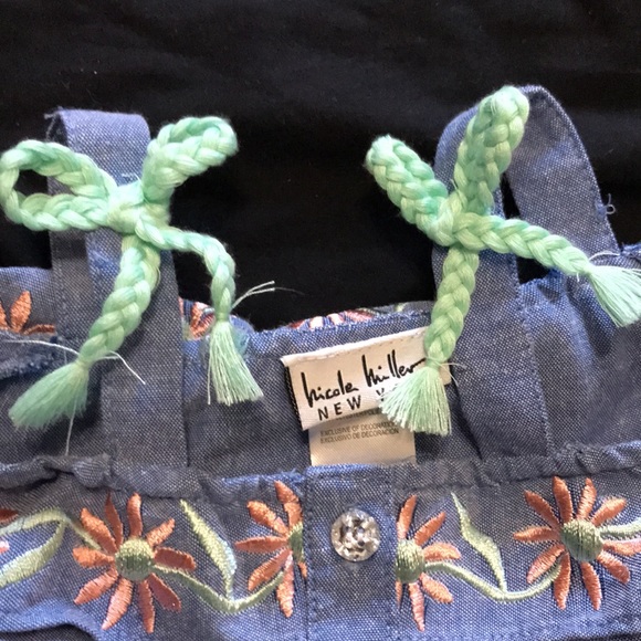 Nicole Miller floral girl outfit. Size 5. - Picture 5 of 11